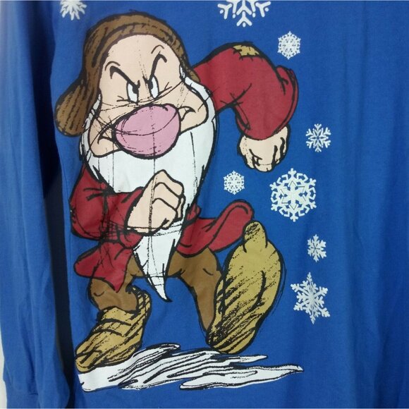 Vintage Disney Grumpy Dwarf Long Sleeve Sweatshirt L - Picture 2 of 4